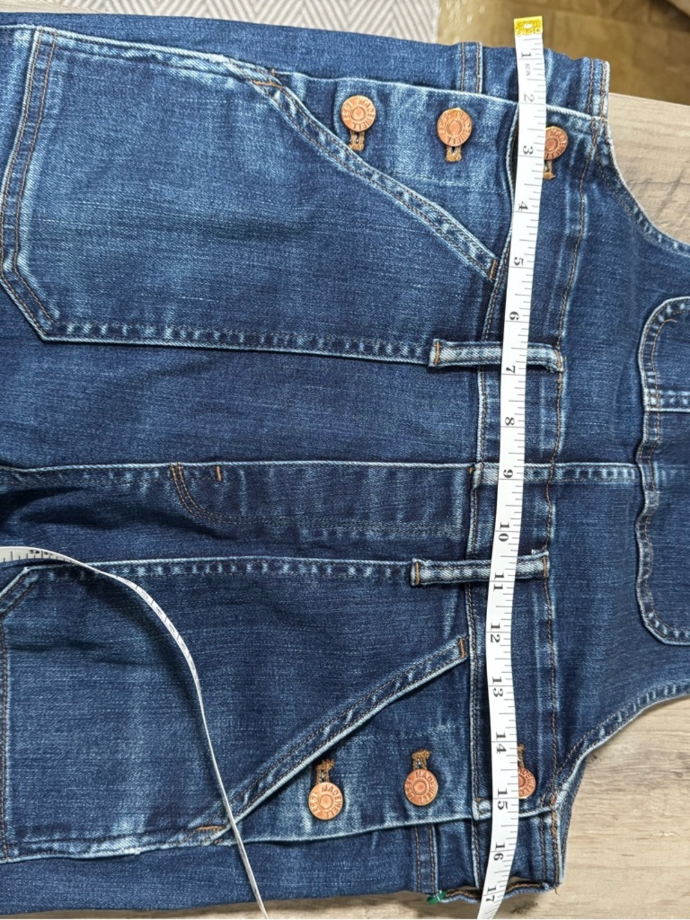 Madewell Blue Denim Women's Overalls - Picture 7 of 11